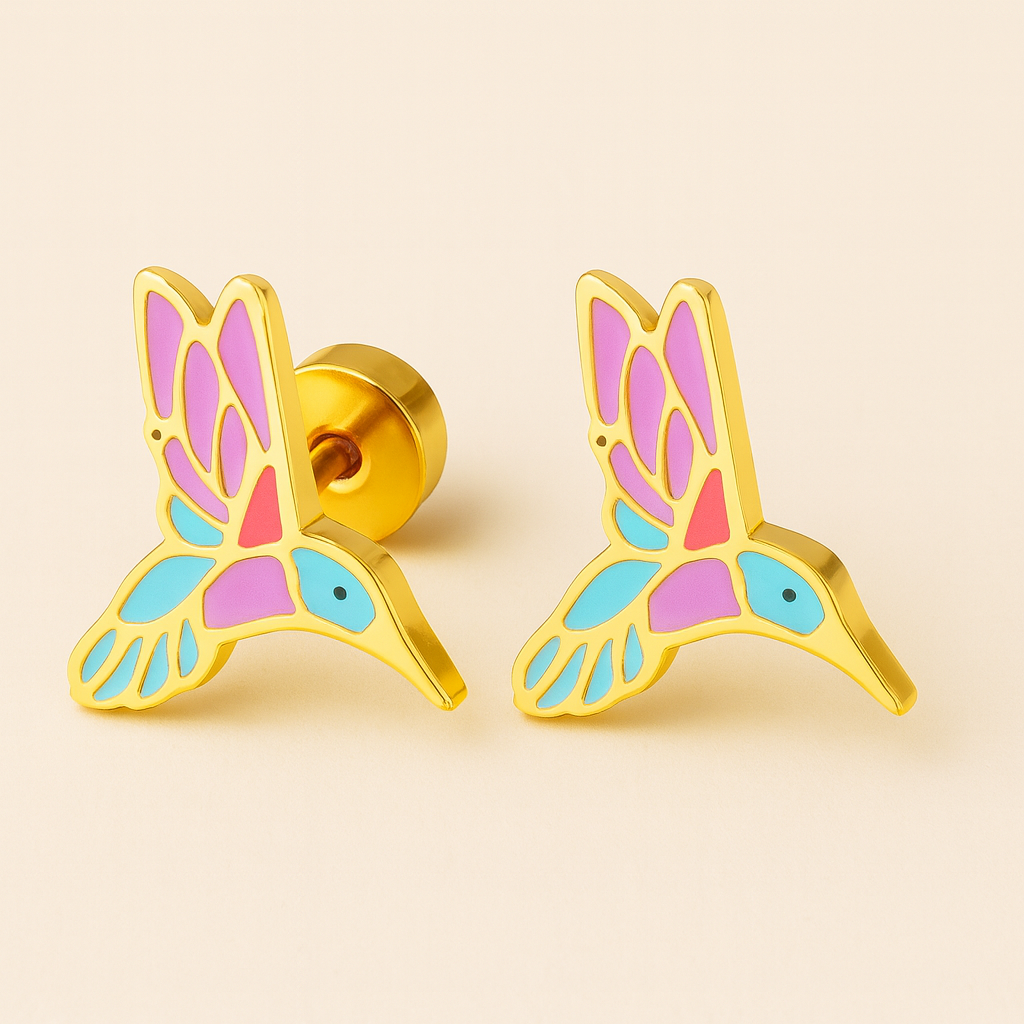 Sky Wonders Stud Earrings – Cloud, Bird, Butterfly & Owl Set | Dreamy Cute Sky Jewelry