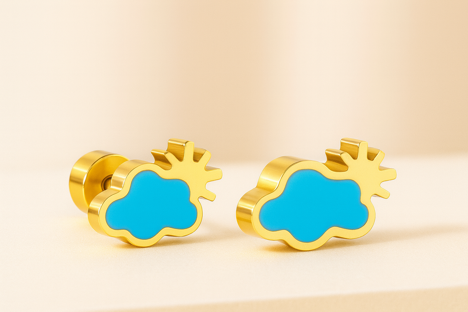 Sky Wonders Stud Earrings – Cloud, Bird, Butterfly & Owl Set | Dreamy Cute Sky Jewelry