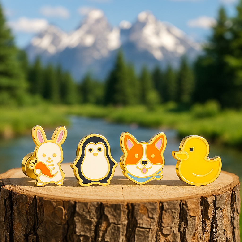 Animal Kingdom Stud Earrings – Rabbit, Penguin, Duck & Shiba Set | Cute Animal Jewelry Gift for Her