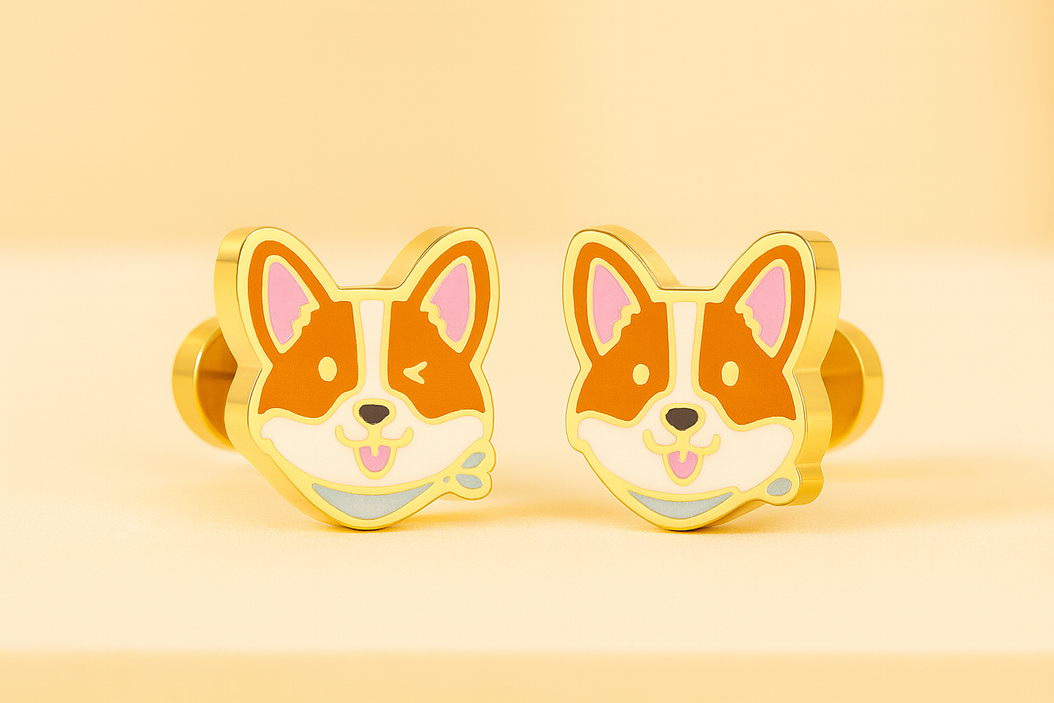 Animal Kingdom Stud Earrings – Rabbit, Penguin, Duck & Shiba Set | Cute Animal Jewelry Gift for Her