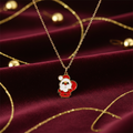 Festive Santa Necklace – Holiday Jewelry