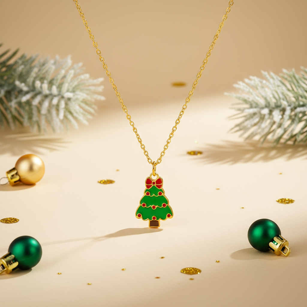 Little Christmas Tree Necklace – Holiday with a Twist